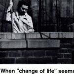 when change of life seems the end of life