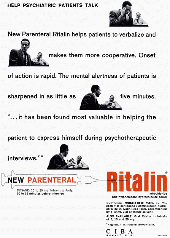 Bonkers Institute: The many faces of Ritalin