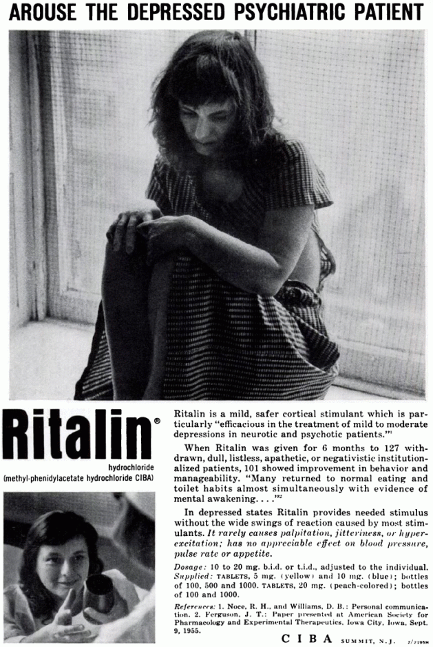 Bonkers Institute: 1957 Ritalin advertisement