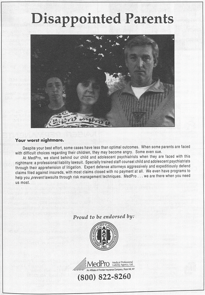 At MedPro, we stand behind our child and adolescent psychiatrists when they are faced with this nightmare: a professional liability lawsuit.