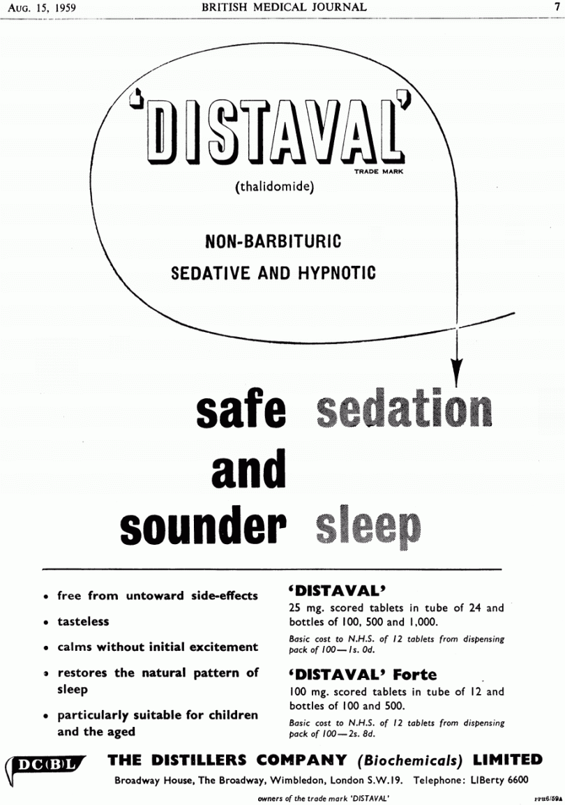 distaval thalidomide: safe sedation and sounder sleep